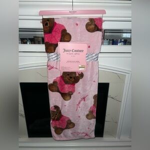 Juicy Couture Valentines Day Bear blanket